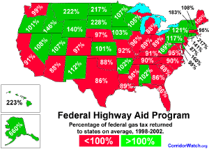 CLICK HERE to see the Distribution of Federal Gasoline Taxes
